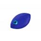 Preview: Brosche Anstecknadel 35x20x11mm Maus blau-transparent glänzend mit hellblauem Auge Kunststoff
