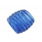 Preview: Tuchring 35x34x23mm Spirale Kunststoff blau-transparent glänzend