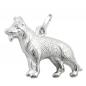 Mobile Preview: Anhänger 14x20mm Schäferhund glänzend Silber 925