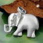 Mobile Preview: Anhänger Elefant rhodiniert, Silber 925