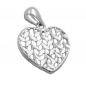 Mobile Preview: Anhänger 15x15mm Herz glänzend diamantiert Silber 925