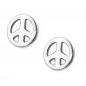Mobile Preview: Ohrstecker Ohrring 4,5mm Peace/Friedens-Symbol Silber 925