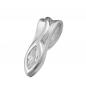Preview: Anhänger 19x6mm Zirkonia oval glänzend Silber 925