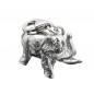 Preview: Anhänger 19x14x9mm Charm Elefant rhodiniert Silber 925