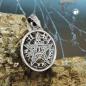 Preview: Anhänger 15mm Pentagramm Amulett geschwärzt Silber 925