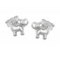 Mobile Preview: Ohrstecker Ohrringe 6x7mm kleiner Elefant glänzend Silber 925