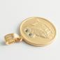 Preview: Anhänger vergoldet aus einer 1-Drachme Münze Griechenland Eule 2 Zirkonias