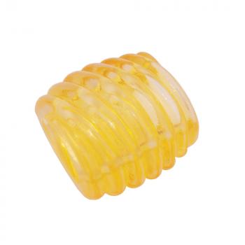 Tuchring 35x34x23mm Spirale Kunststoff gelb-transparent glänzend