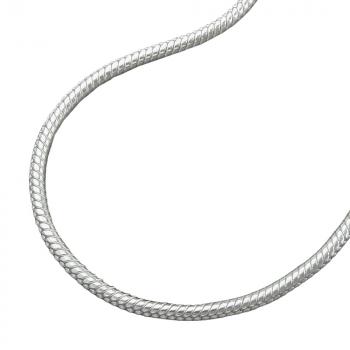 Kette 1,3mm runde Schlangenkette Silber 925 40cm