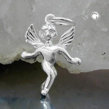 Anhänger 18x13mm hübscher Engel Silber 925