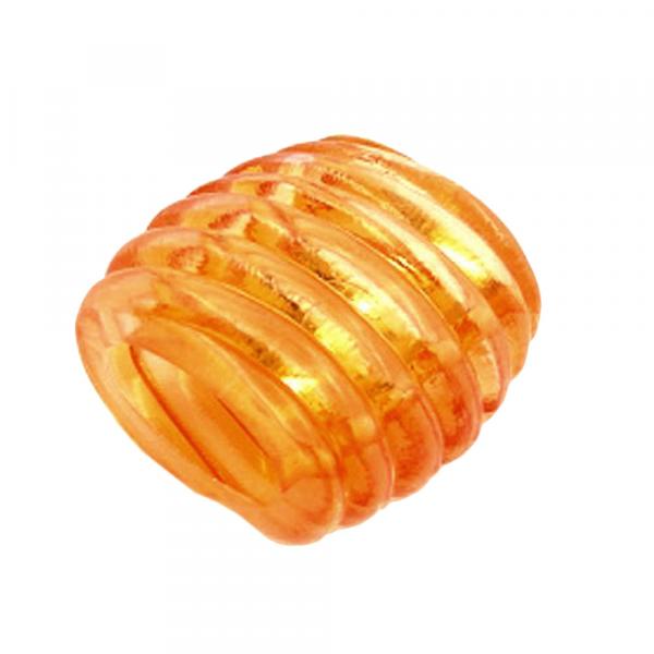 Tuchring 35x34x23mm Spirale Kunststoff orange-transparent glänzend